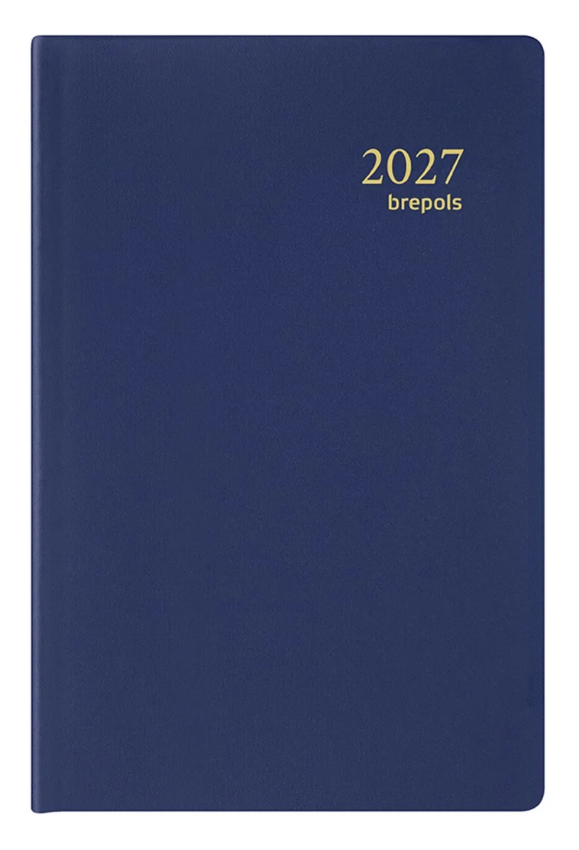 agenda 2027 - DELTA [0.834] - SETA - Zakagenda - 1 week op 2 pagina's - Weekoverzicht - 8.1 x 12 cm/Klein formaat!! fra Brepols i Blå – produktbillede