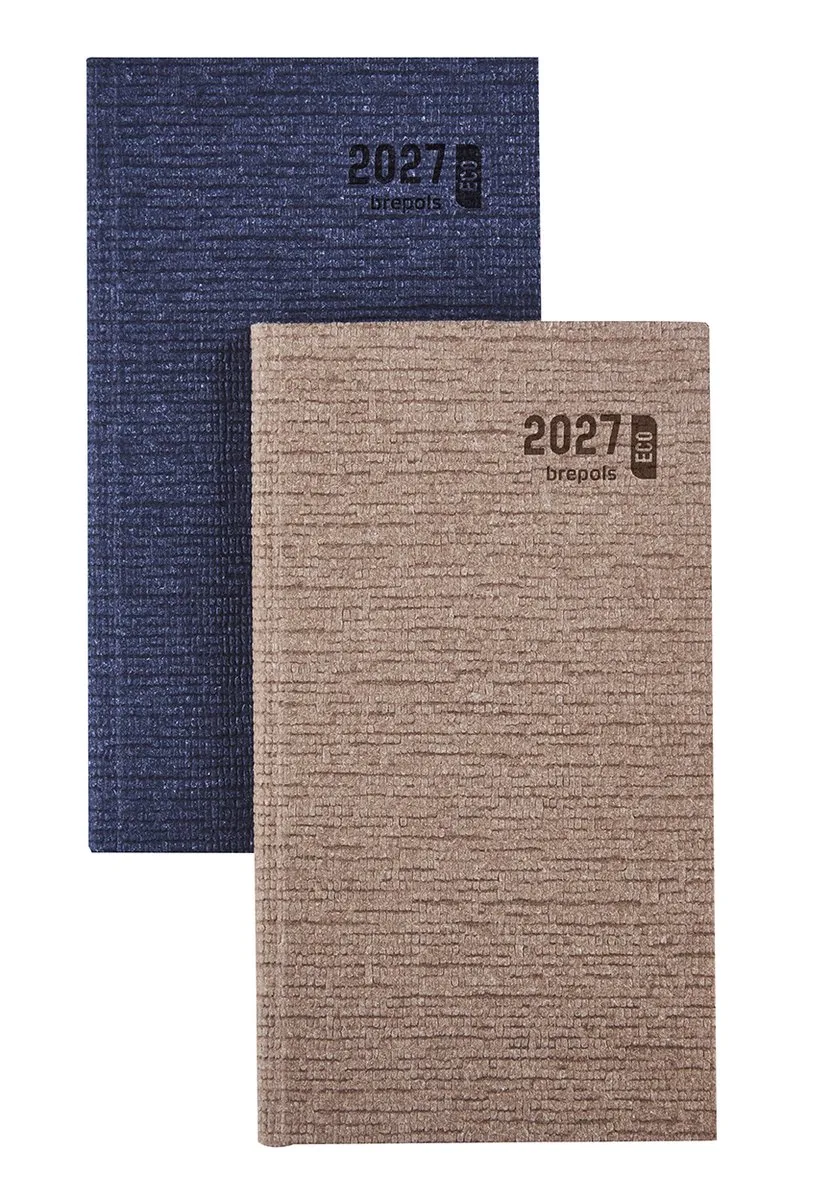 agenda 2027 - ECORAMA [0.780] - KAZAR - Zakagenda - 1 week op 2 pagina's - Weekoverzicht - 8.9 x 16 cm by Brepols in Blue – product photo