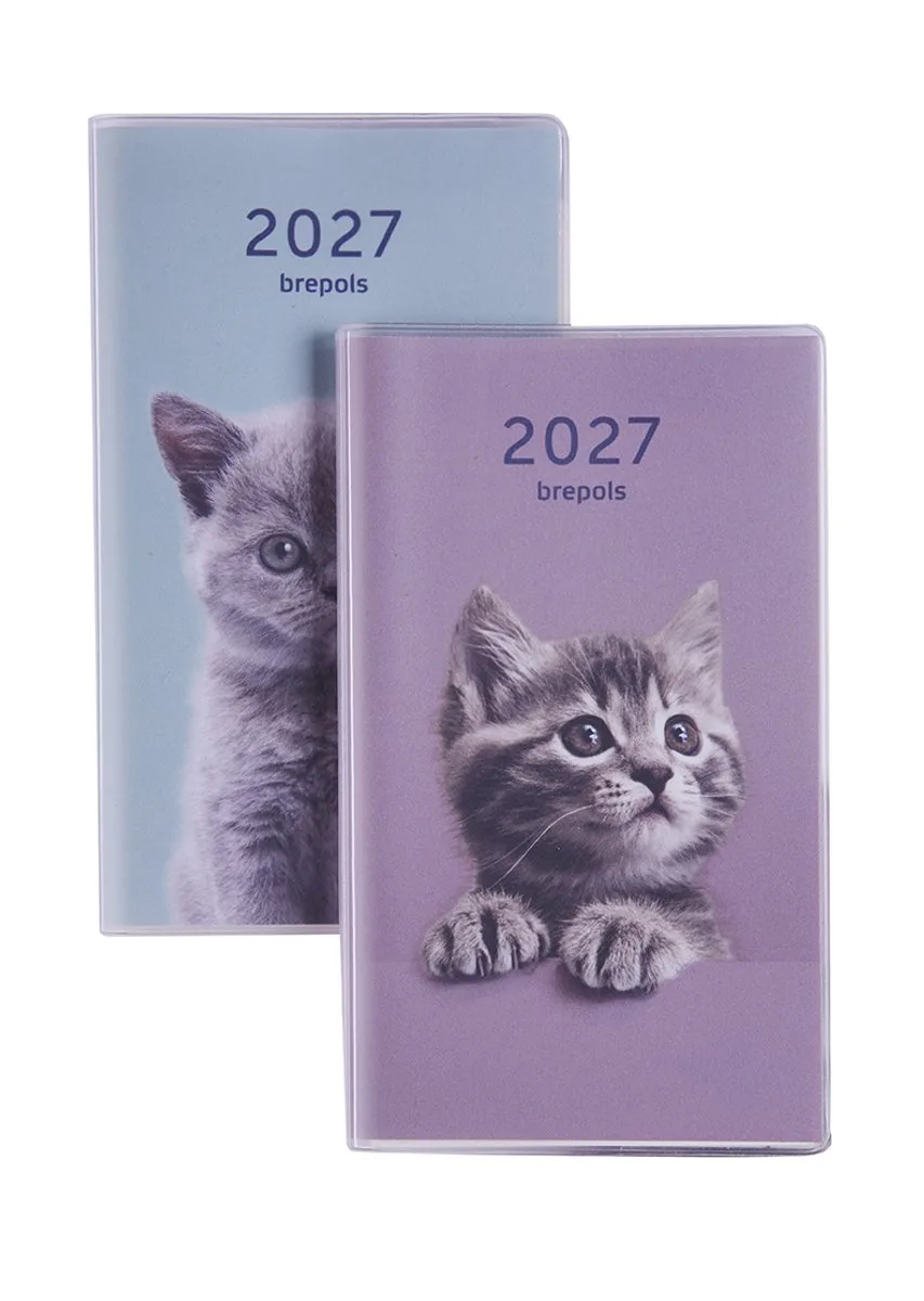 agenda 2027 - INTERPLAN [0.736] - AMICI + ABC - Zakagenda - 1 week op 2 pagina's - Weekoverzicht - Gespiraleerd - 9 x 16 cm von Brepols in Blau – Produktfoto