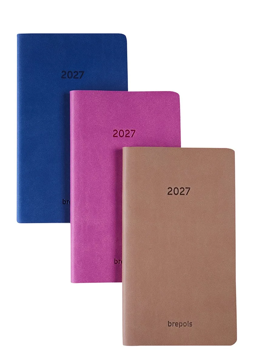 agenda 2027 - INTERPLAN [0.736] - COLORA - Zakagenda - 1 week op 2 pagina's - Weekoverzicht - 9 x 16 cm de Brepols en Rose – photo produit