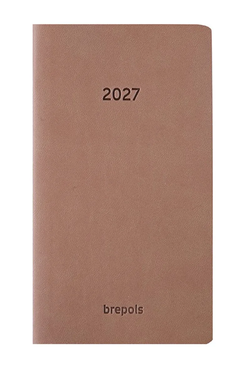 agenda 2027 - INTERPLAN [0.736] - COLORA - Zakagenda - 1 week op 2 pagina's - Weekoverzicht - 9 x 16 cm de Brepols en Beige – photo produit