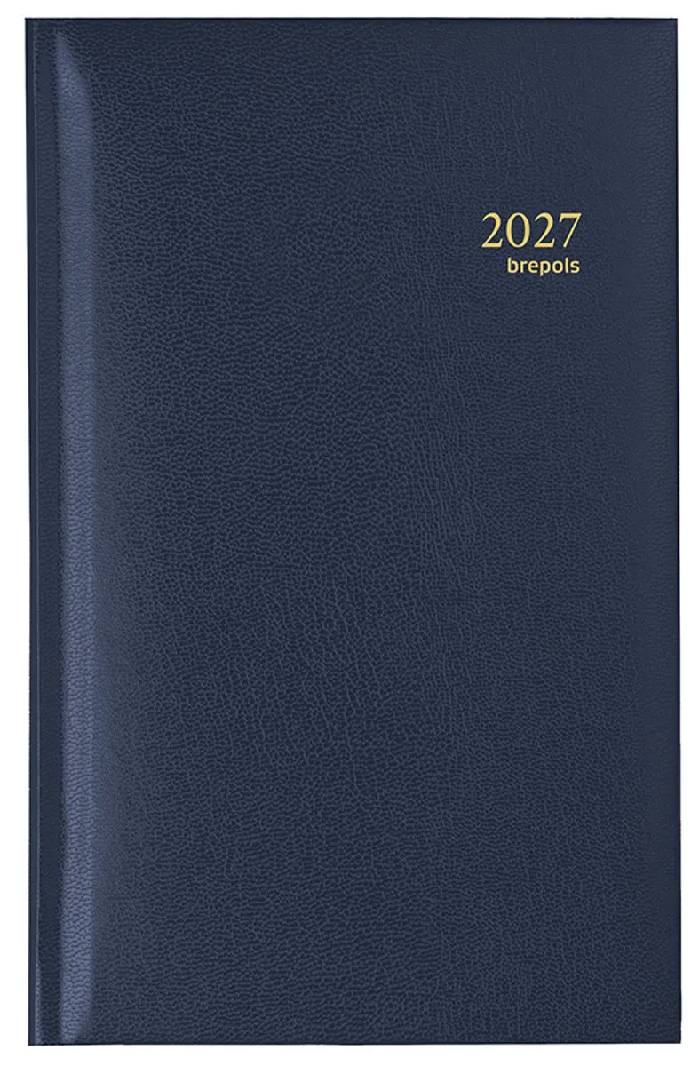 agenda 2027 - INTERPLAN [0.736] - LIMA - Zakagenda - 1 week op 2 pagina's - Weekoverzicht - 9 x 16 cm de Brepols en Bleu – photo produit