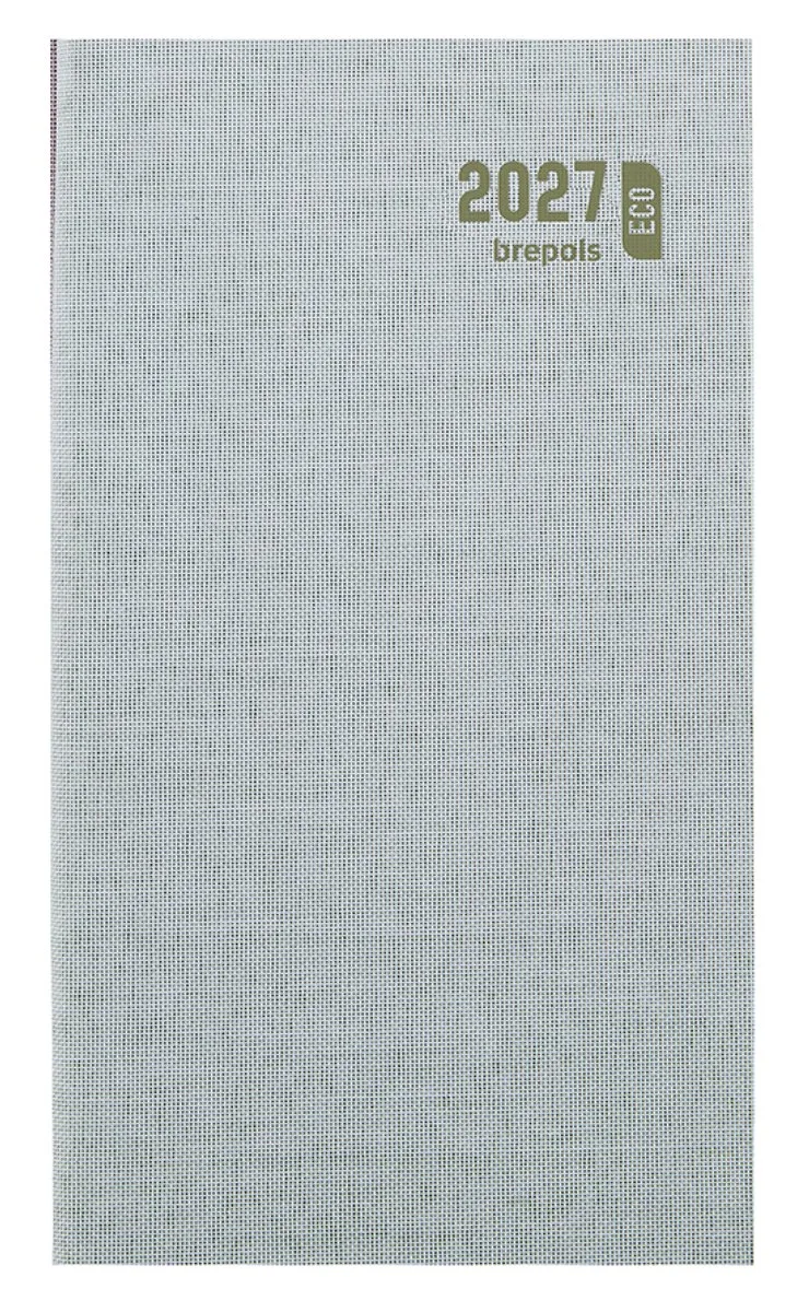 agenda 2027 - INTERPLAN [0.736] - TOILE OCEAN - Zakagenda - 1 week op 2 pagina's - Weekoverzicht - 9 x 16 cm van Brepols in Groen – productfoto