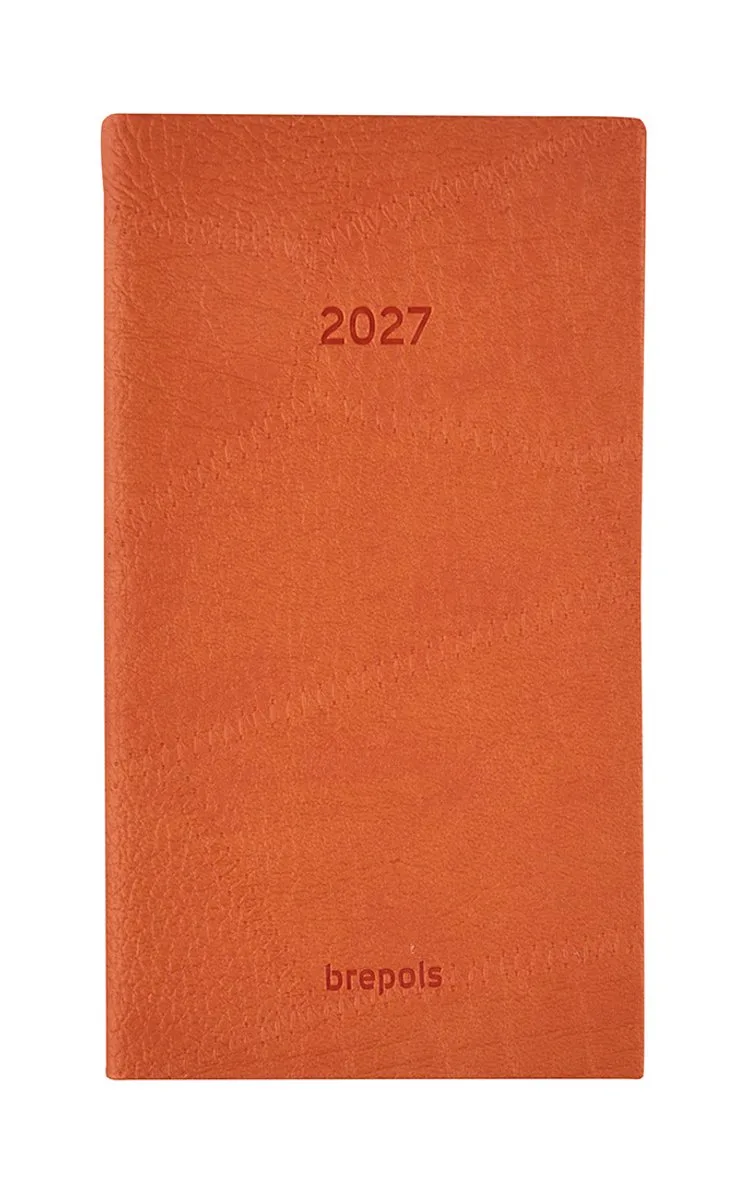 agenda 2027 - NOTAVISION [0.754] - LUCCA - Zakagenda - 1 week op 2 pagina's - Weekoverzicht - 8.9 x 16 cm från Brepols i Orange – produktbild