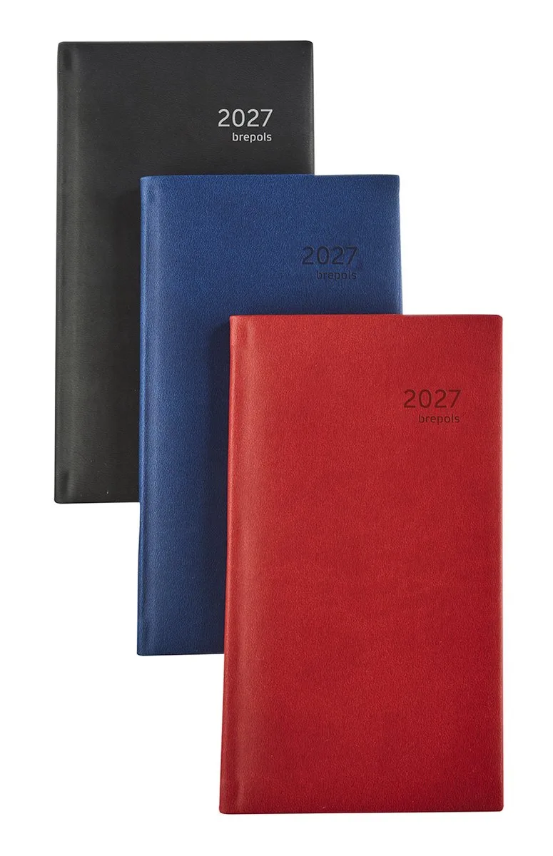 agenda 2027 - OPTIVISION POCKET [0.717] - CLASSICA - Zakagenda - 1 week op 2 pagina's - Weekoverzicht - 9 x 16 cm från Brepols i Svart – produktbild