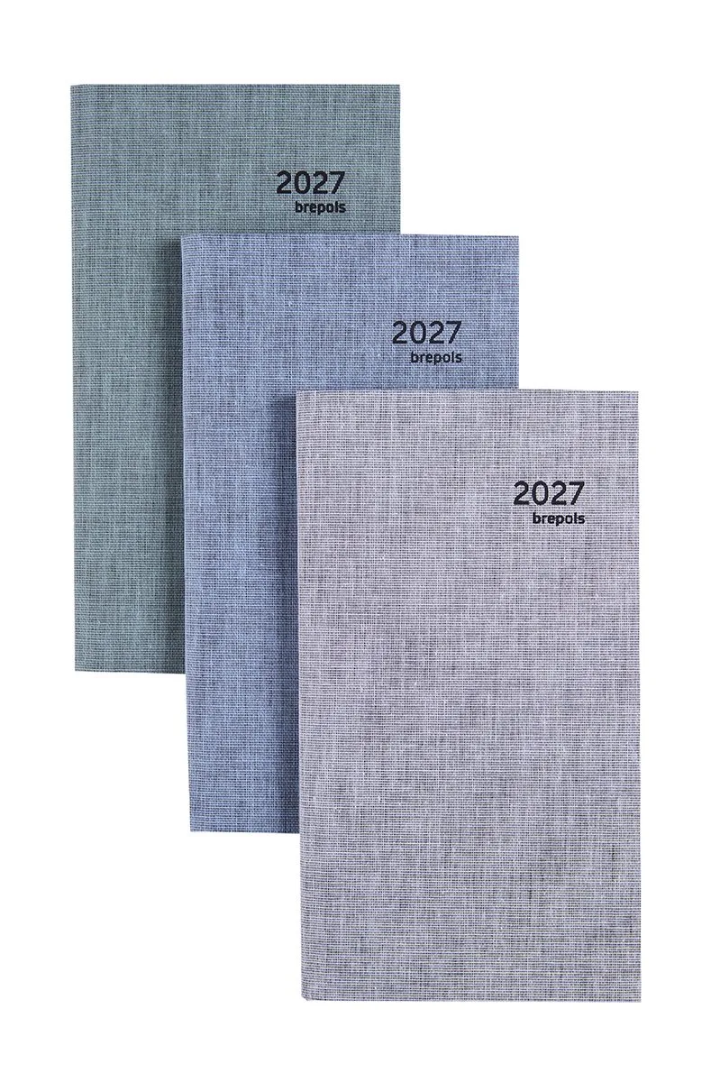 agenda 2027 - OPTIVISION POCKET [0.717] - DUBLETTA - Zakagenda - 1 week op 2 pagina's - Weekoverzicht - 9 x 16 cm från Brepols i Grön – produktbild