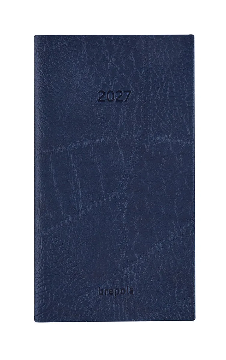 agenda 2027 - OPTIVISION POCKET [0.717] - LUCCA - Zakagenda - 1 week op 2 pagina's - Weekoverzicht - 9 x 16 cm från Brepols i Mörkblå – produktbild