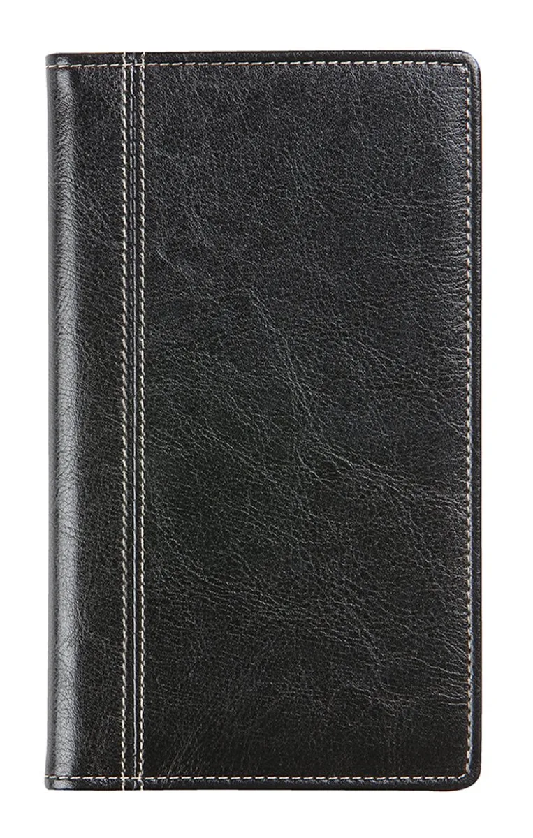 agenda 2027 - OPTIVISION POCKET [0.717] - PALERMO - Zakagenda - 1 week op 2 pagina's - Weekoverzicht - Gespiraleerd - 9 x 16 cm från Brepols i Svart – produktbild