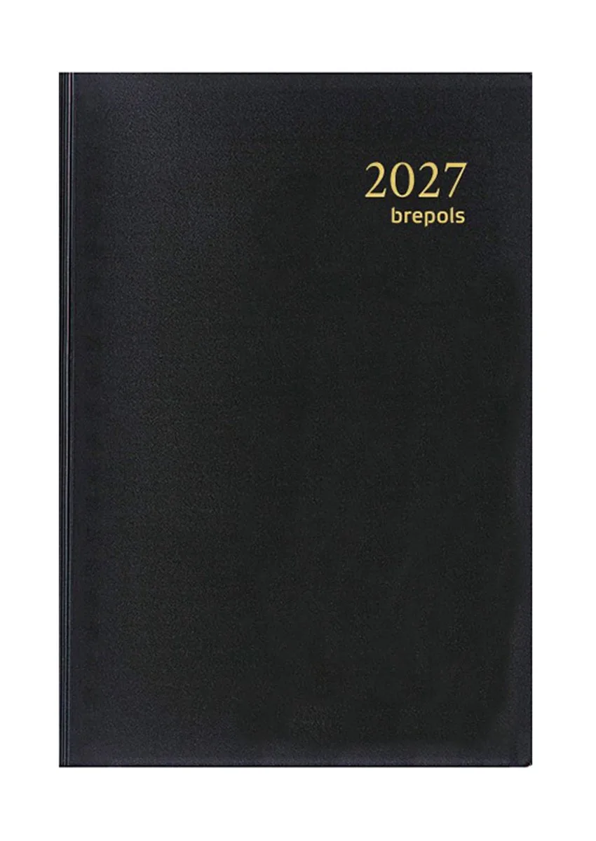 agenda 2027 - TRADE [0.814] - SETA - Zakagenda - 1 dag op 1 pagina - Dagoverzicht - 7.7 x 12 cm/Klein formaat!! från Brepols i Svart – produktbild
