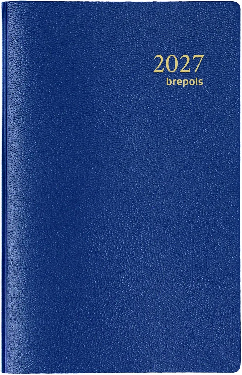 agenda Delta Genova 6-talig, blauw, 2027 van Brepols – productfoto