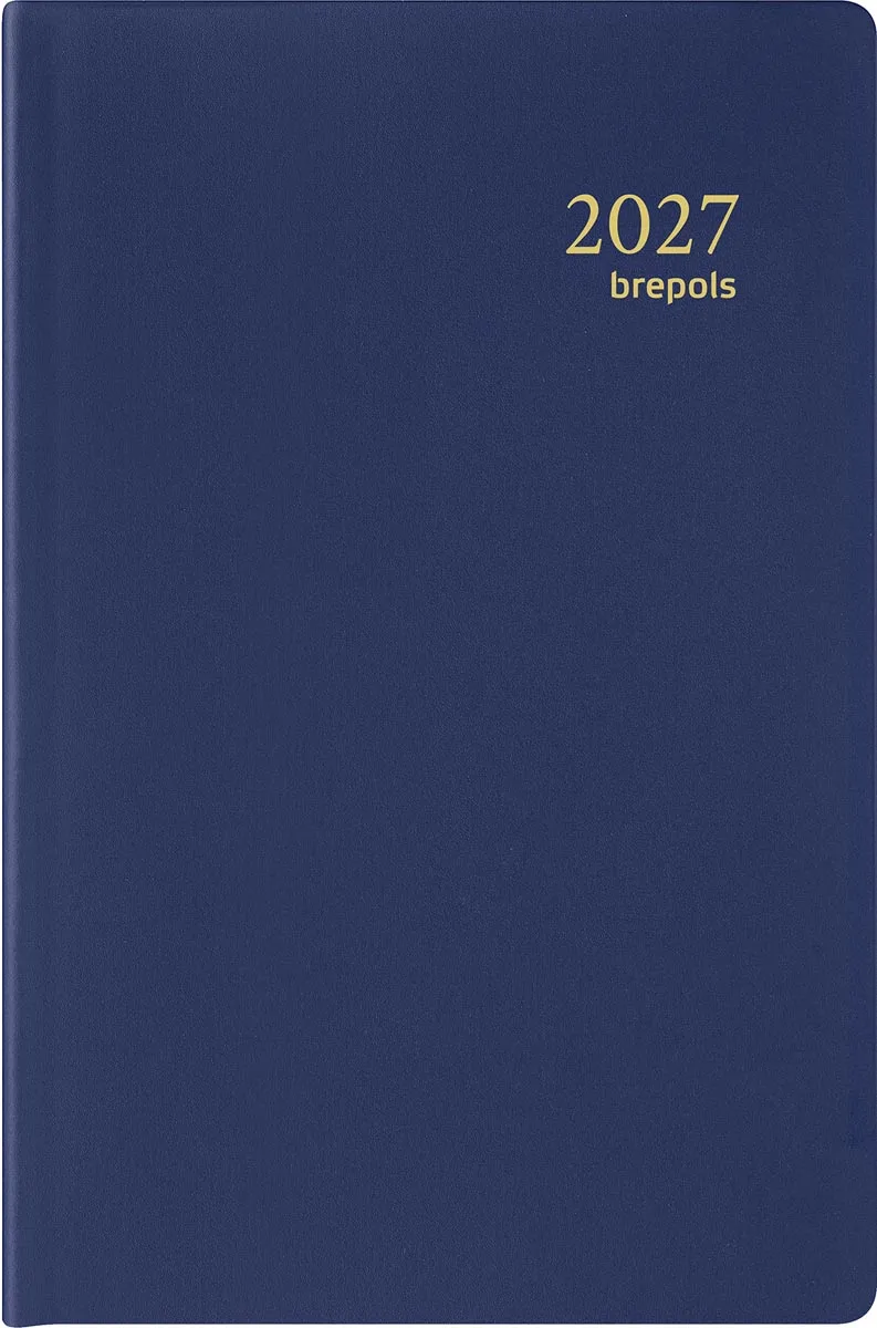 agenda Delta Seta 6-talig, blauw, 2027 by Brepols – product photo