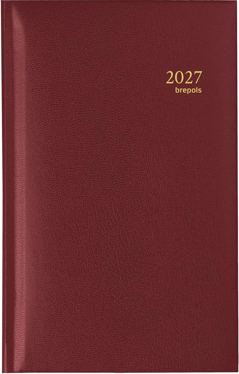 agenda Interplan Lima 6-talig, bordeaux, 2027 by Brepols – product photo