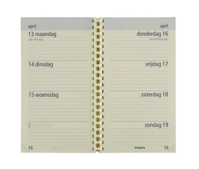 Agendavulling 2027 Brepols Optivision Pocket 7dagen/2pagina's van Brepols – productfoto