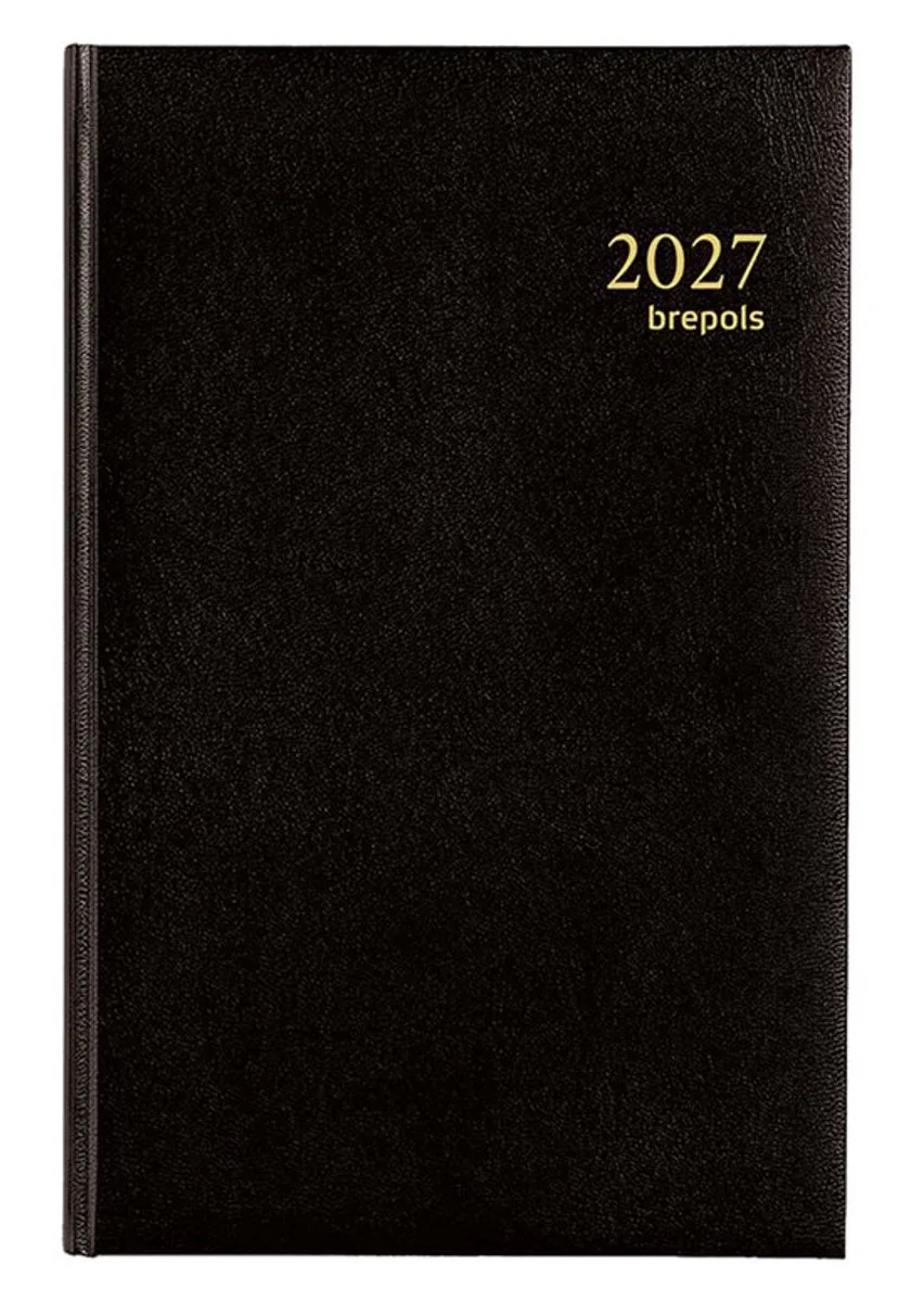 bureau agenda 2026 - SATURNUS KORT [0.231] - LIMA - Bureau agenda - 1 week op 2 pagina's - Weekoverzicht - 13 x 20.8 cm de Brepols en Noir – photo produit