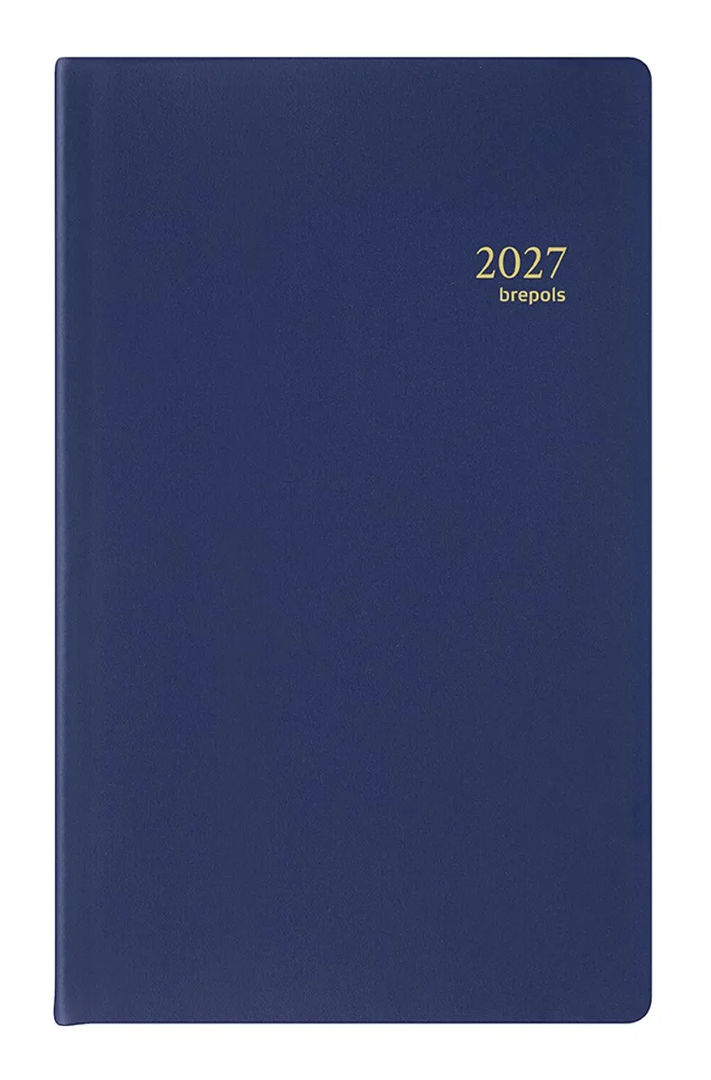 bureau agenda 2027 - BREFORM [0.516] - SETA - Bureau agenda - 1 dag op 1 pagina - Dagoverzicht - 10 x 16.5 cm från Brepols i Blå – produktbild