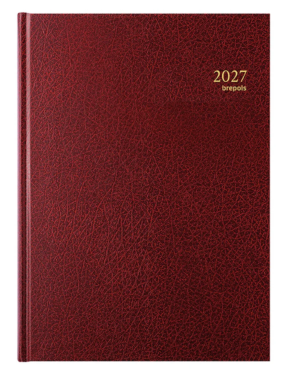 bureau agenda 2027 - BREMAX 1 [0.001] - SANTEX - Bureau agenda - 1 dag op 1 pagina - Dagoverzicht - 21 x 29 cm van Brepols in Bordeaux – productfoto