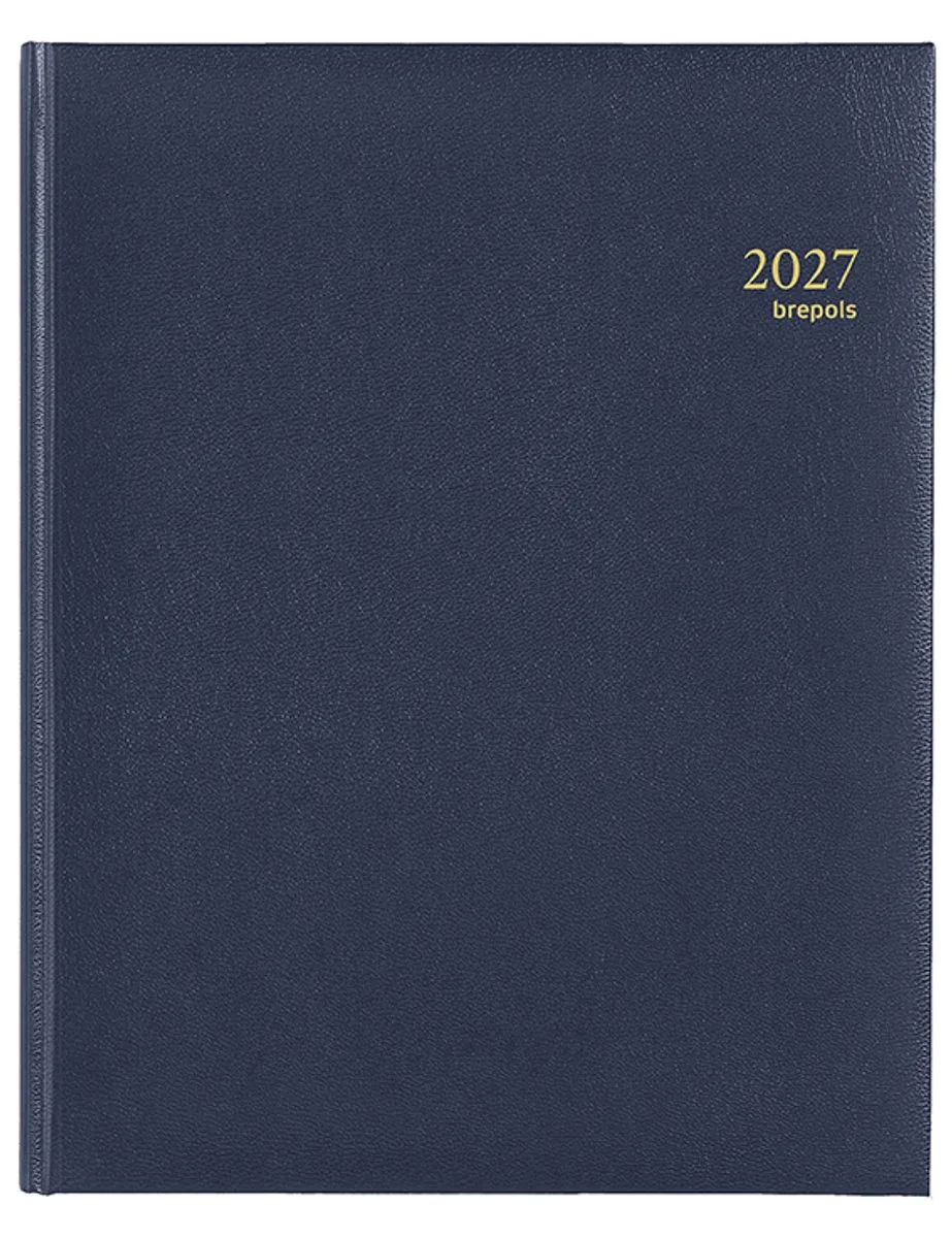 bureau agenda 2027 - CONCORDE [0.240] - LIMA - Bureau agenda - 1 week op 2 pagina's - Weekoverzicht - 21 x 27 cm de Brepols en Bleu – photo produit
