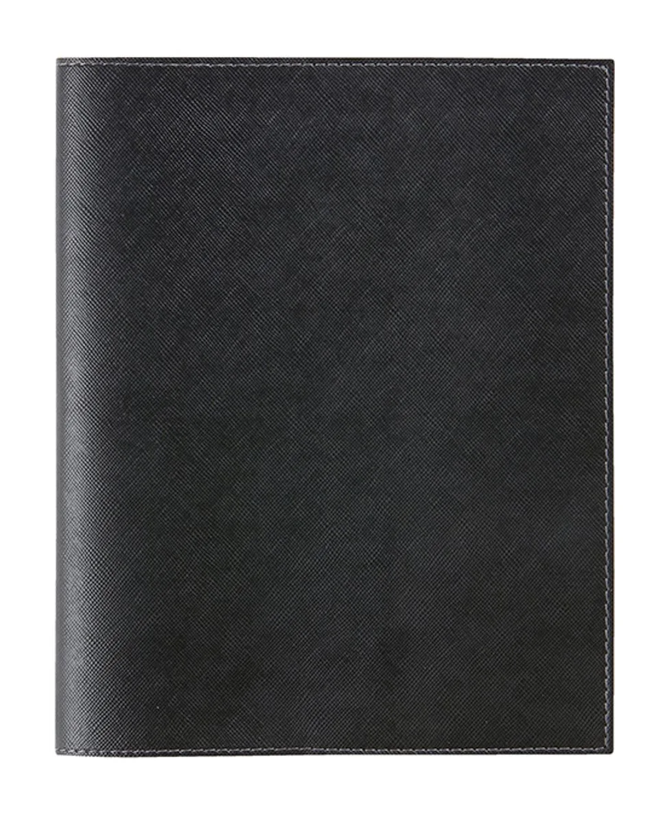bureau agenda 2027 - OMEGA [0.030] - CALPE - Bureau agenda - 1 week op 2 pagina's - Weekoverzicht - Gespiraleerd - 21 x 29 cm van Brepols in Zwart – productfoto