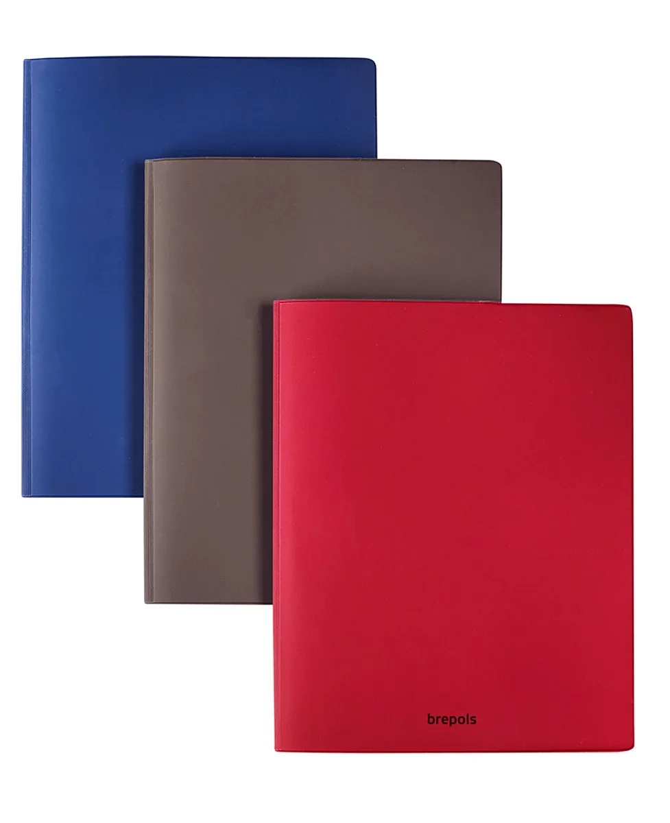 bureau agenda 2027 - OPTIVISION LARGE [0.117] - VELUTO - Bureau agenda - 1 week op 2 pagina's - Weekoverzicht - Gespiraleerd - 17.1 x 22 cm från Brepols i Taupe – produktbild
