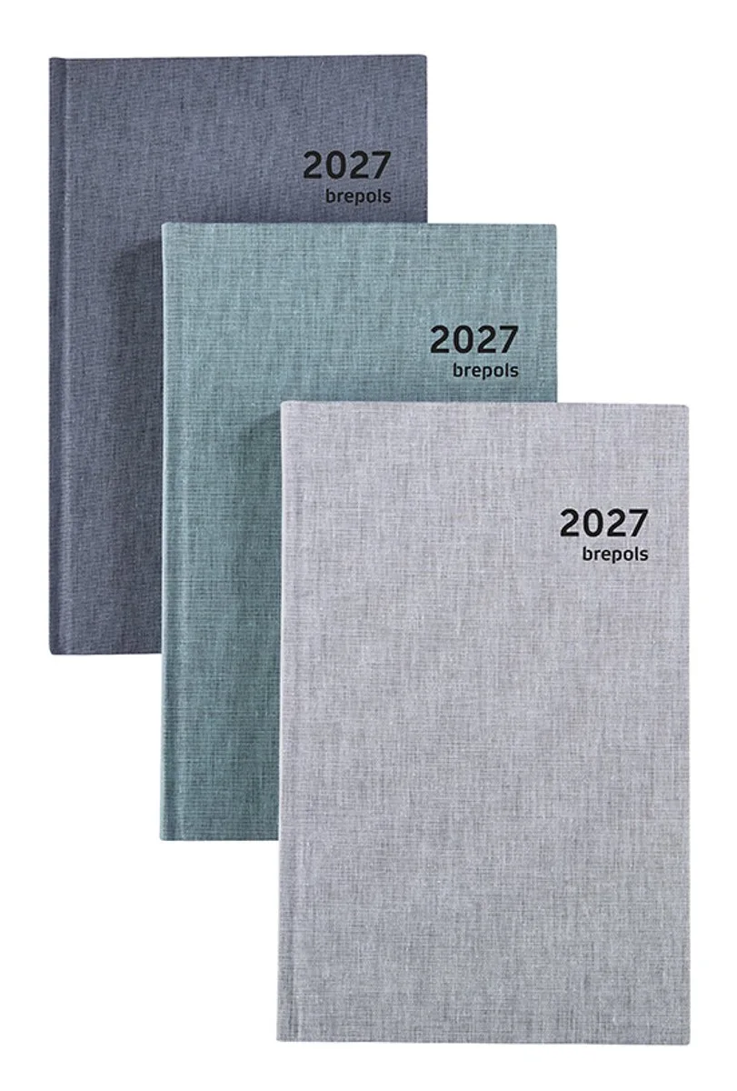bureau agenda 2027 - SATURNUS LUXE [0.216] - DUBLETTA - Bureau agenda - 1 dag op 1 pagina - Dagoverzicht - 13.3 x 20.8 cm van Brepols in Groen – productfoto