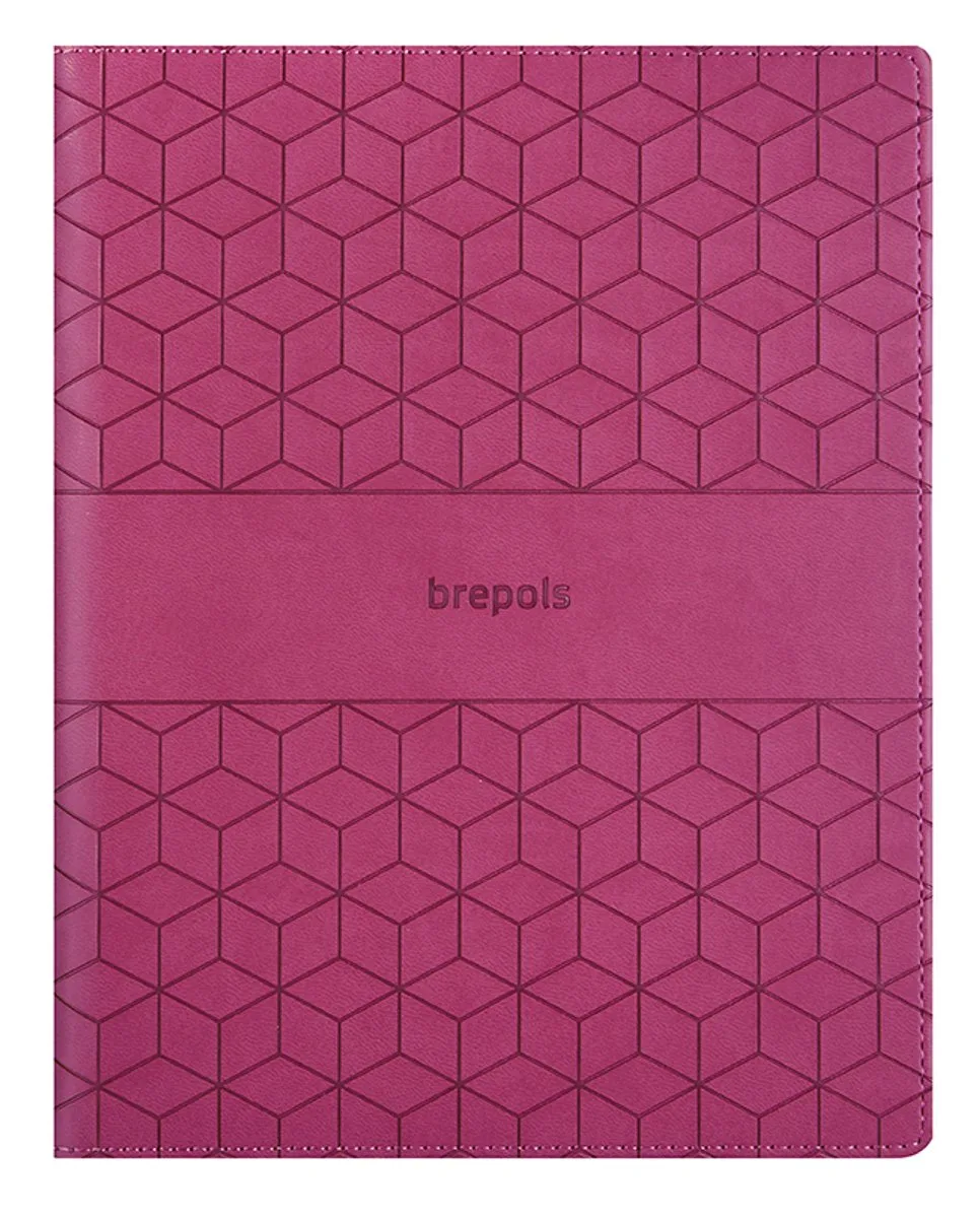 bureau agenda 2027 - TIMING [0.136] - CUBE + ABC - Bureau agenda - 1 week op 2 pagina's - Weekoverzicht - Gespiraleerd - 17.1 x 22 cm by Brepols in Pink – product photo