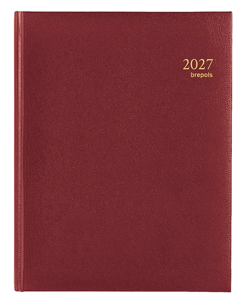 bureau agenda 2027 - TIMING [0.136] - LIMA - Bureau agenda - 1 week op 2 pagina's - Weekoverzicht - 17.1 x 22 cm van Brepols in Bordeaux – productfoto