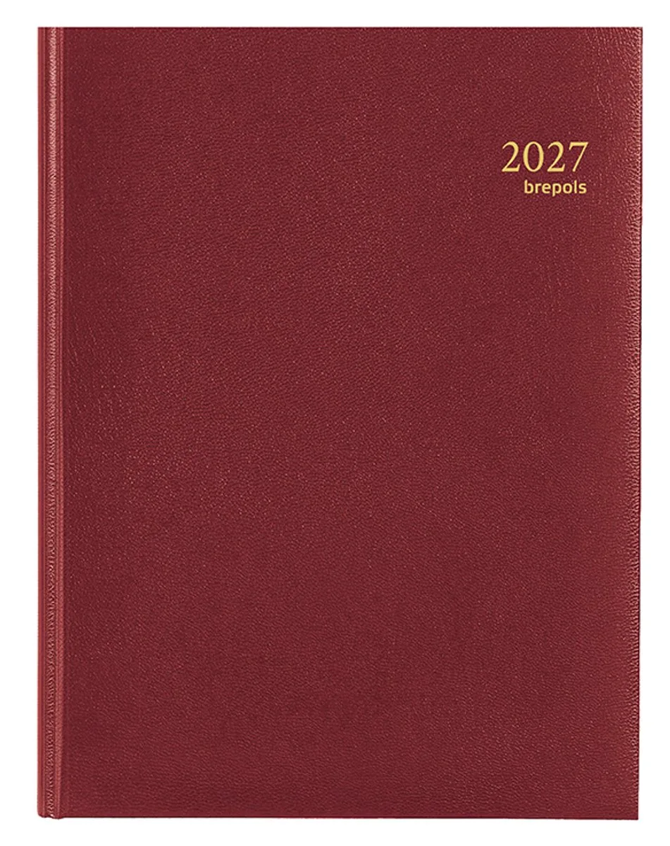 bureau agenda 2027 - TIMING [0.137] - LIMA - Bureau agenda - 1 week op 2 pagina's - Weekoverzicht - 17.1 x 22 cm från Brepols i Bordeaux – produktbild