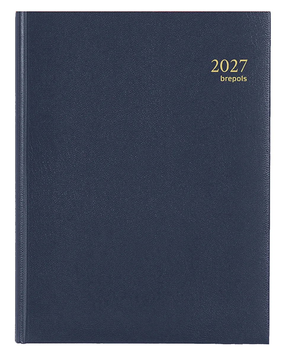 bureau agenda 2027 - TIMING [0.137] - LIMA - Bureau agenda - 1 week op 2 pagina's - Weekoverzicht - 17.1 x 22 cm från Brepols i Blå – produktbild