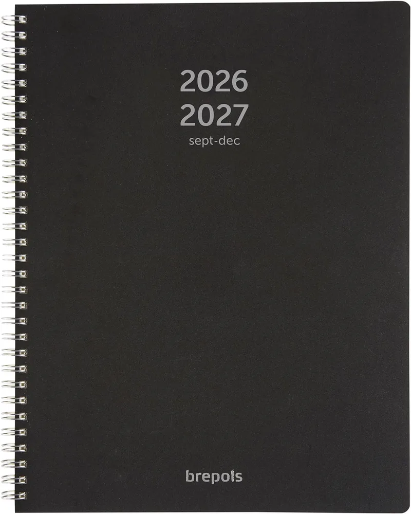 schoolagenda A4 Polyprop, zwart, 2026-2027 by Brepols – product photo