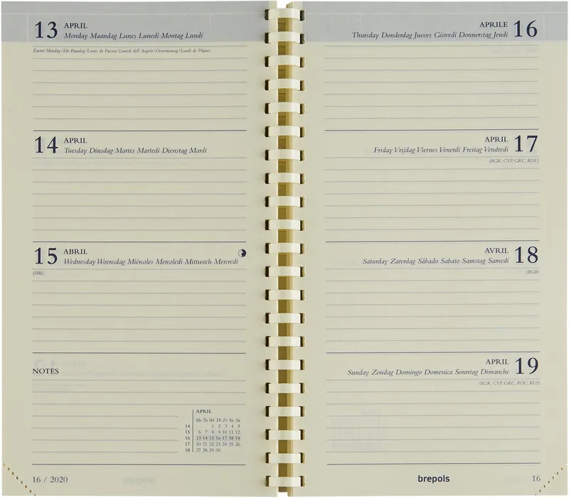 schoolagenda Interplan Genova vulling, 2026-2027 by Brepols – product photo
