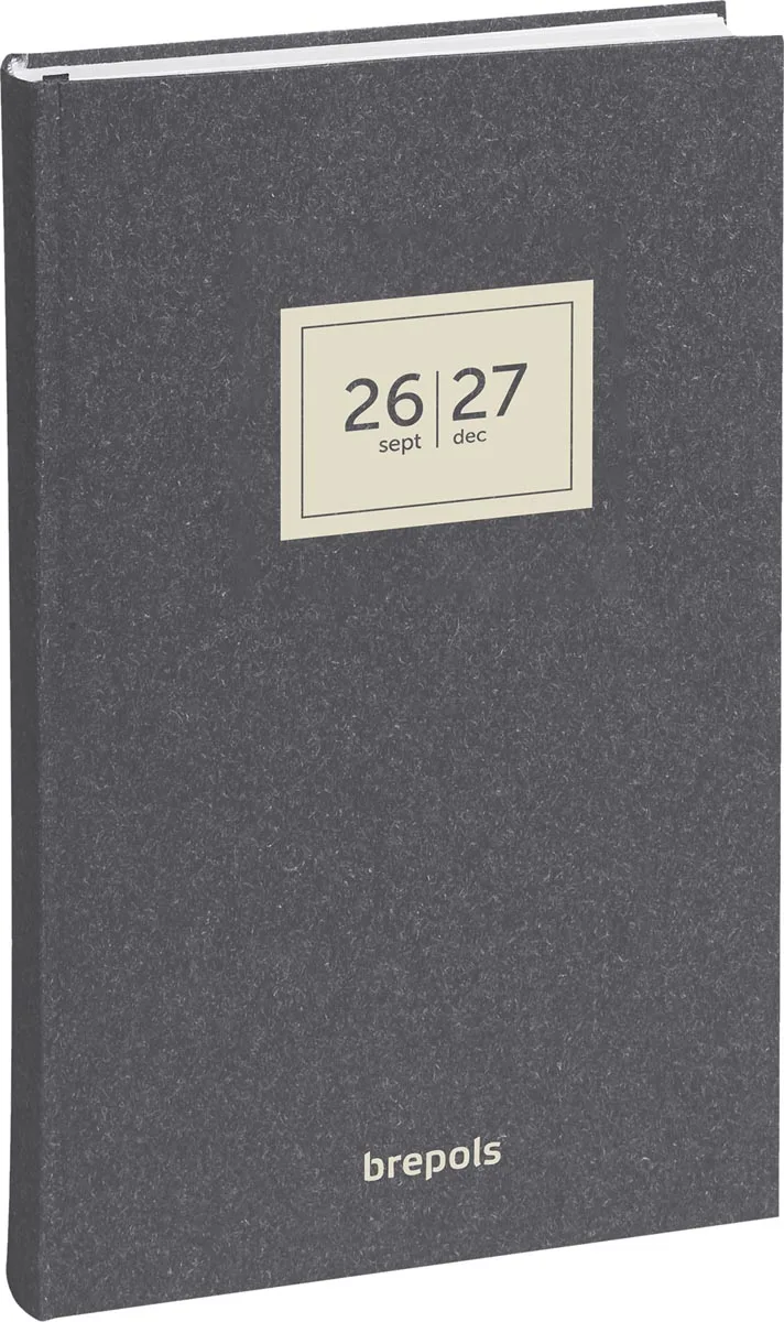 schoolagenda Saturnus 16 maanden Essenz, antraciet, 2026-2027 de Brepols – photo produit