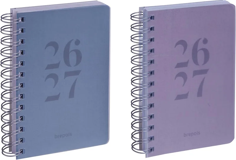 schoolagenda Wire-o, geassorteerde kleuren, 2026-2027 by Brepols – product photo