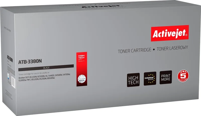 ActiveJet ATB-3380N toner voor brother printer; Brother TN-3380 Vervanging; Opperste; 8000 pagina's; de Brother en Noir – photo produit