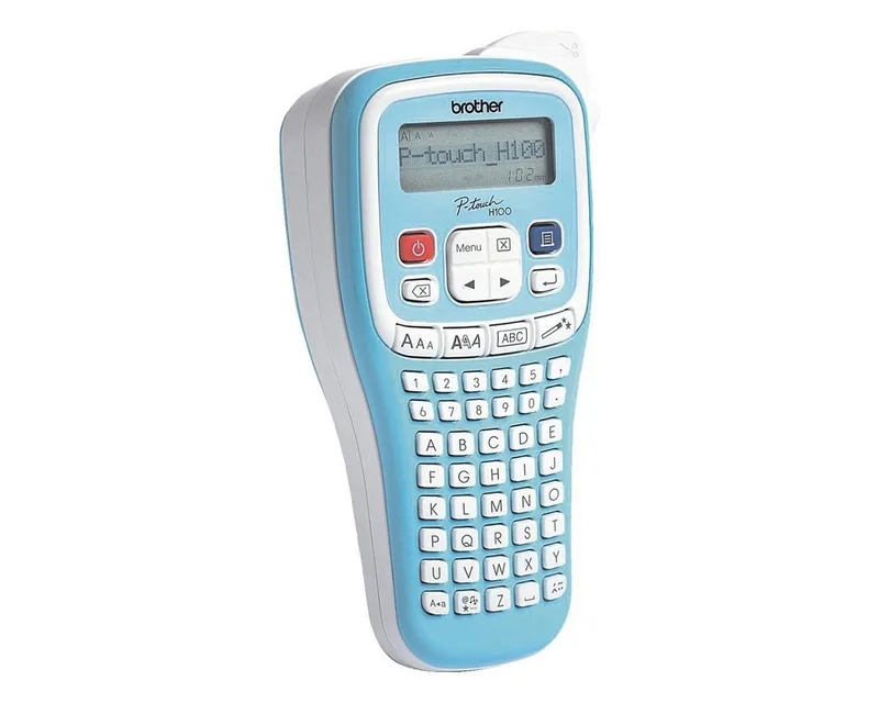 Beschriftungsgerät P-touch H100LB by Brother in Blue, Grey – product photo