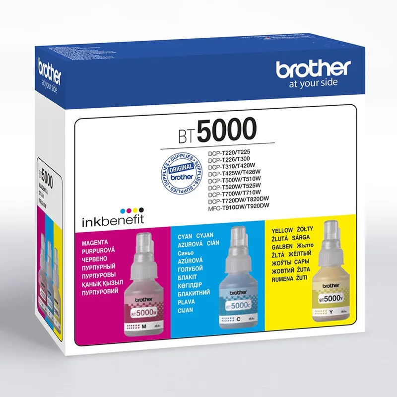 BT5000CLVAL inktcartridge 3 stuk(s) Origineel Cyaan, Magenta, Geel de Brother en Cyaan, Magenta, Jaune – photo produit