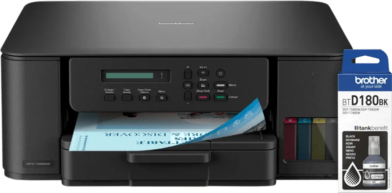 DCP-T580DW + 1 extra zwarte inktfles de Brother – photo produit