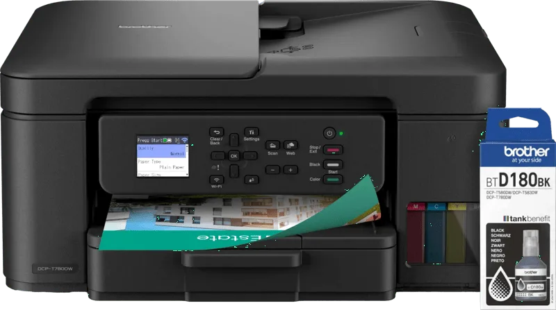 DCP-T780DW + 1 extra zwarte inktfles de Brother – photo produit