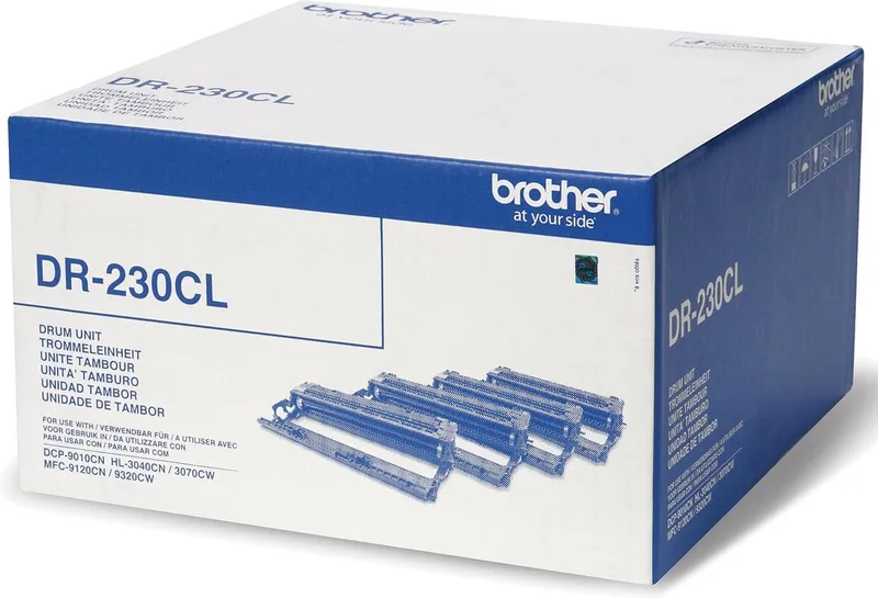 DR-230CL / DR-230 drum (Drumunit) black-cyan-magenta voor gebruik in HL-3040cn - HL-3070cw - HL-3170cdw - DCP-9010cn - MFC-9120CN - MFC-9320CW von Brother in Schwarz – Produktfoto