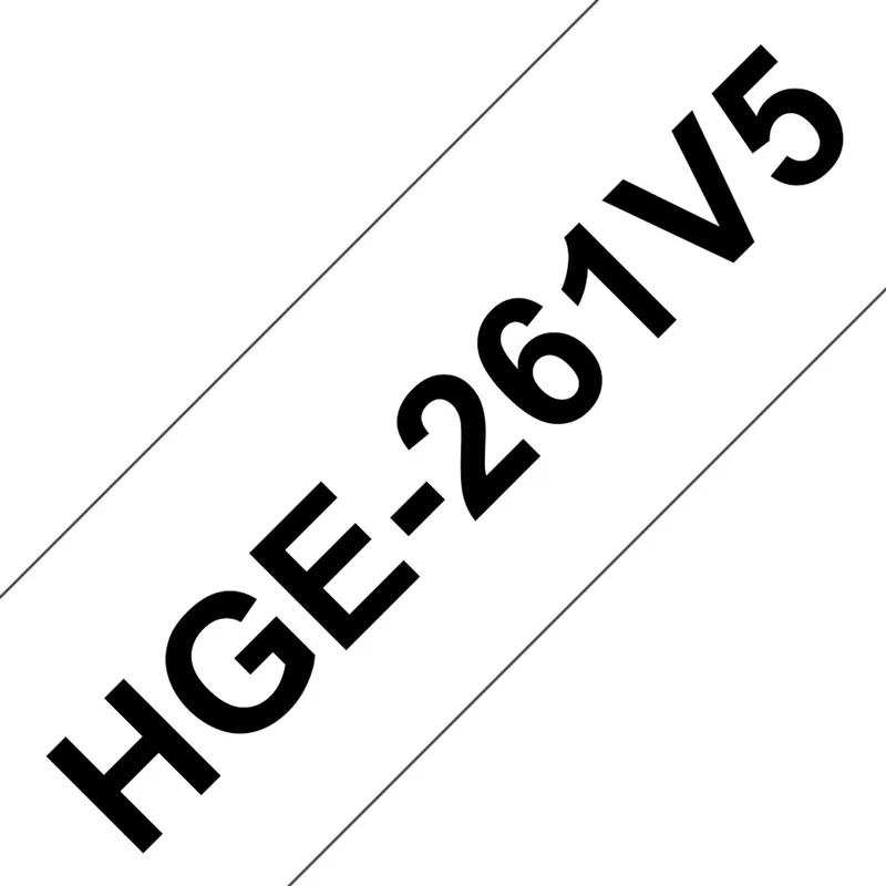 HG-261 36mm - black on white 5 pack High Grade tape only for PT-9500PC. PT-9700PC en PT-9800PCN von Brother in Kleurloos – Produktfoto