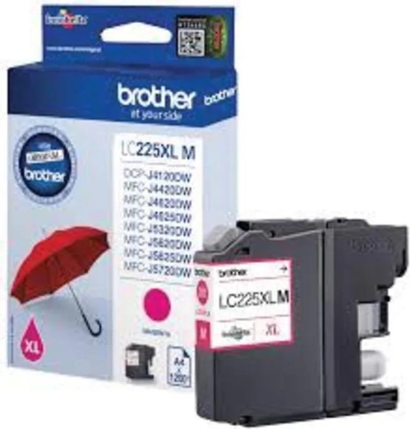 inktcartridge 1.200 pagina's - OEM: LC-225XLM von Brother in Magenta – Produktfoto
