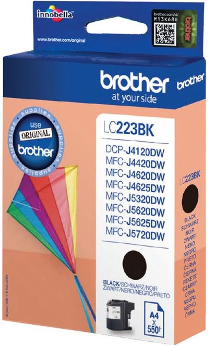 Inktcartridge brother lc-223bk | 1 stuk | 5 stuks by Brother in Black – product photo