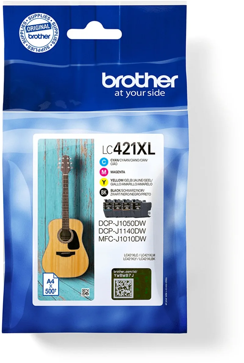 Inktcartridge brother lc-421xl + 3 kleuren | 4 stuk | 4 stuks de Brother en Noir – photo produit