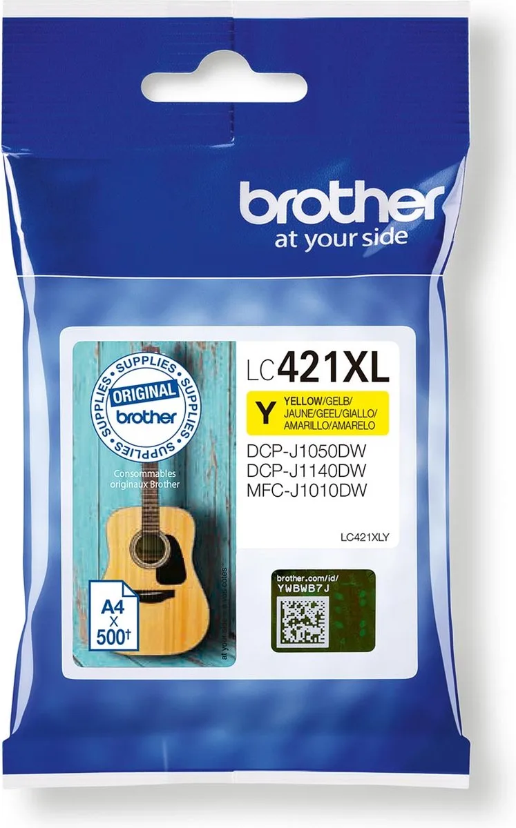 Inktcartridge brother lc-421xly | 1 stuk | 5 stuks von Brother in Gelb – Produktfoto