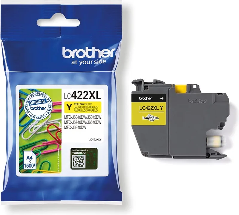 Inktcartridge brother lc-422xly | 1 stuk | 5 stuks de Brother en Jaune – photo produit