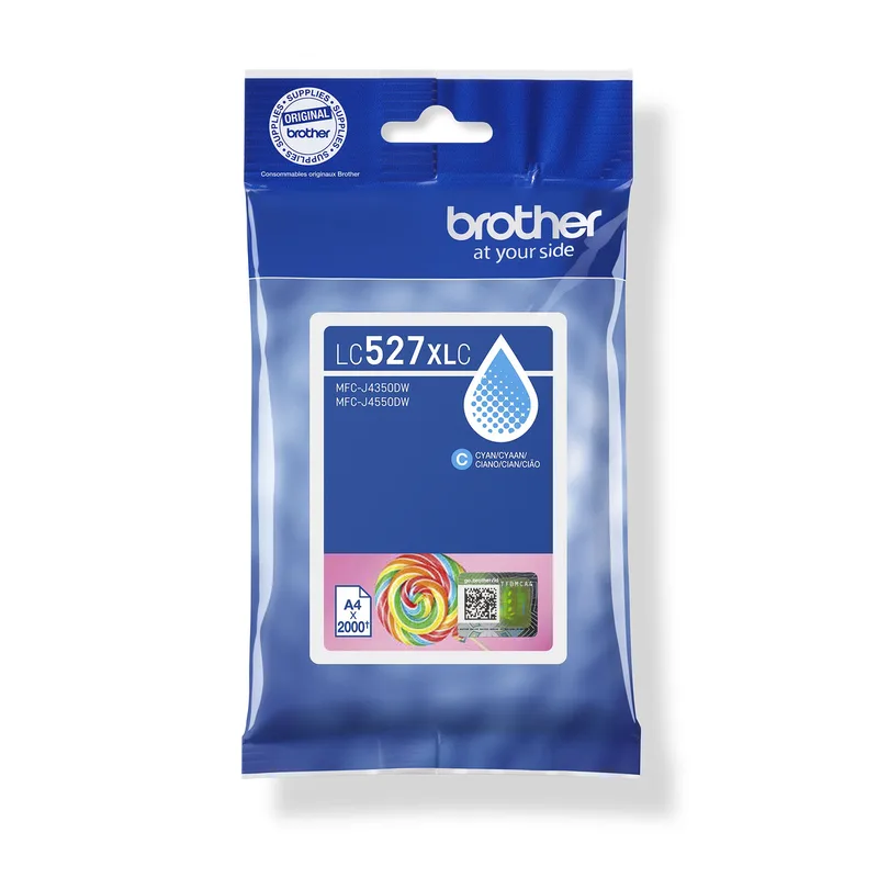 Inktcartridge brother lc-527xlc blauw | 5 stuks van Brother – productfoto