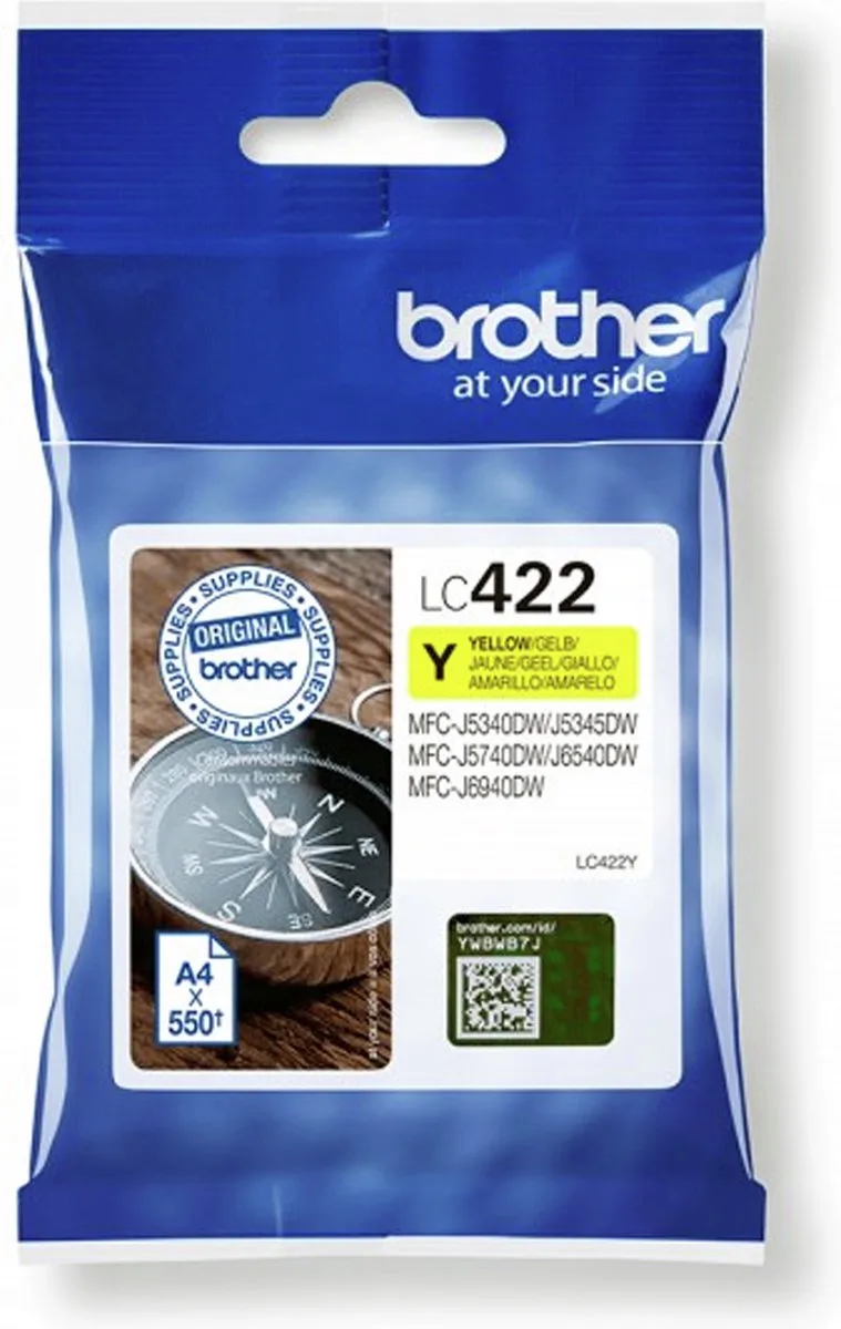 inktpatroon LC422Y by Brother in Yellow – product photo