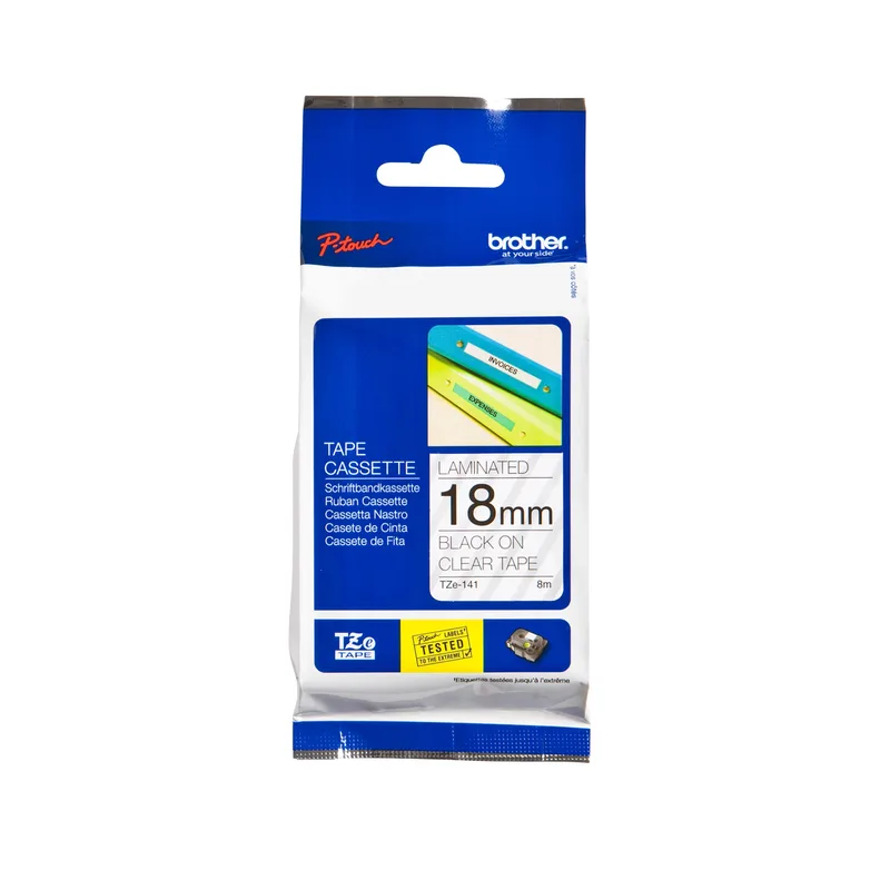 Labeltape brother ptouch tze141 18mm transparant | 25 stuks by Brother – product photo