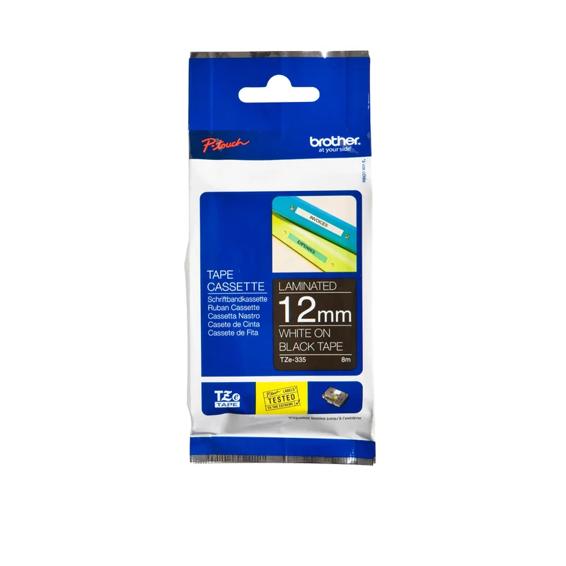 Labeltape brother ptouch tze335 12mm zwart | 25 stuks by Brother – product photo