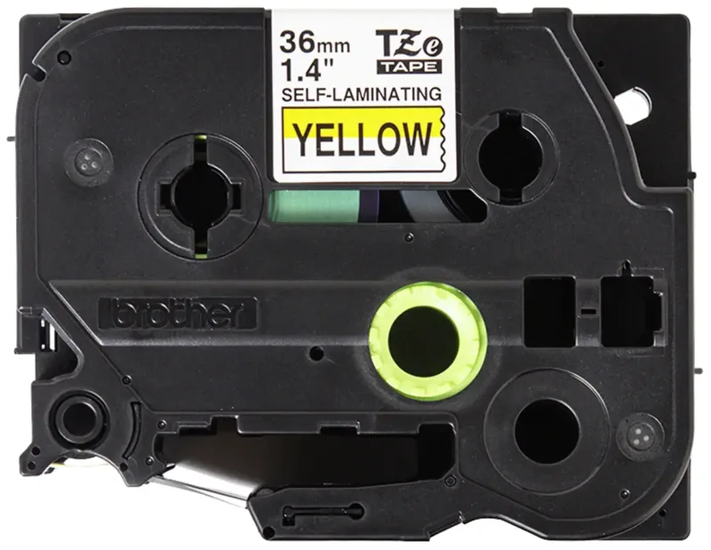 Labeltape zelflaminerend Brother TZe, TZ TZESL661 Tapekleur: Tekstkleur:Zwart 36 mm 8 m by Brother in Yellow – product photo 3 of 3