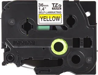 Labeltape zelflaminerend Brother TZe, TZ TZESL661 Tapekleur: Tekstkleur:Zwart 36 mm 8 m by Brother in Yellow – product photo 1 of 3